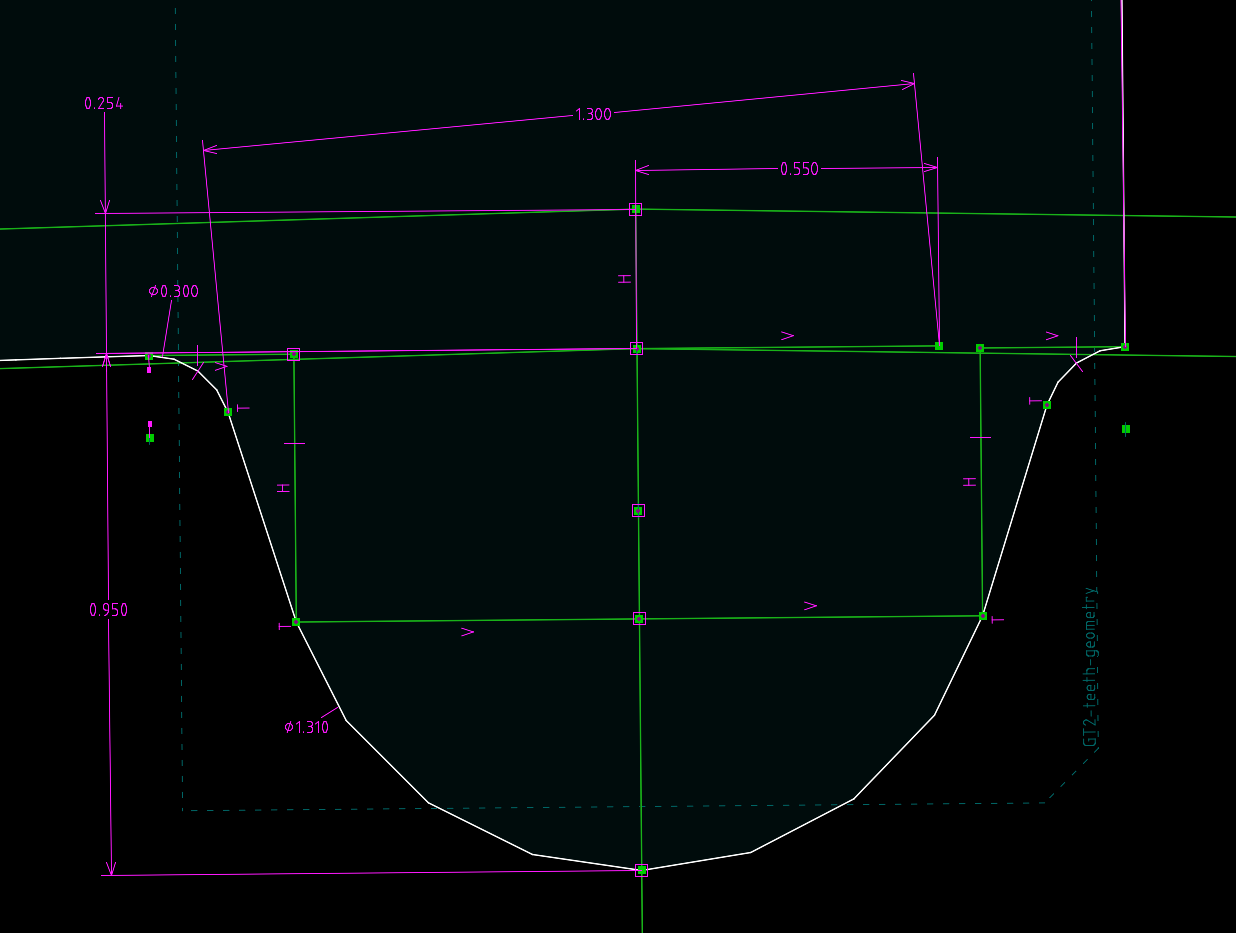 2GT_timing_pulley_teeth_geometry